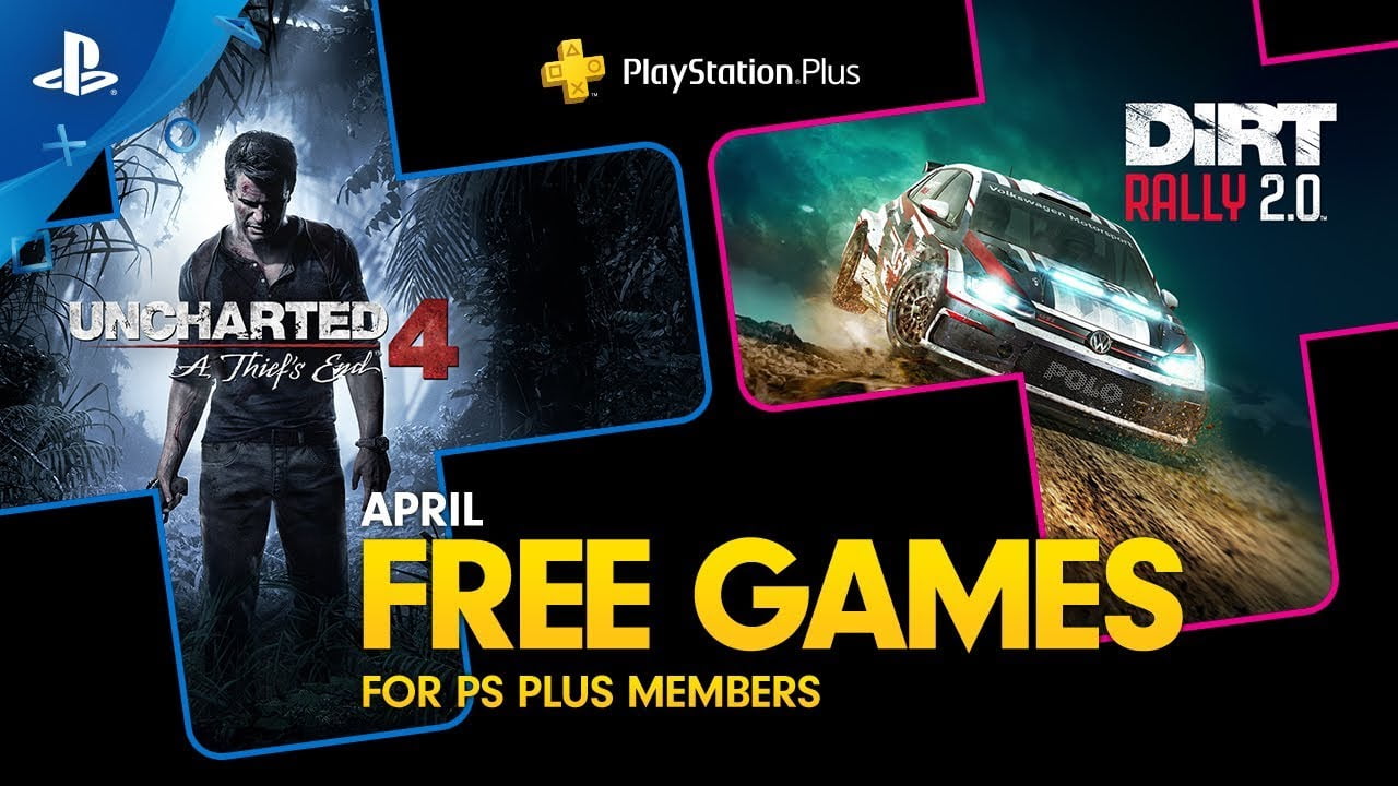 PS Plus de Abril - Uncharted 4: A Thief’s End e DiRT Rally 2.0