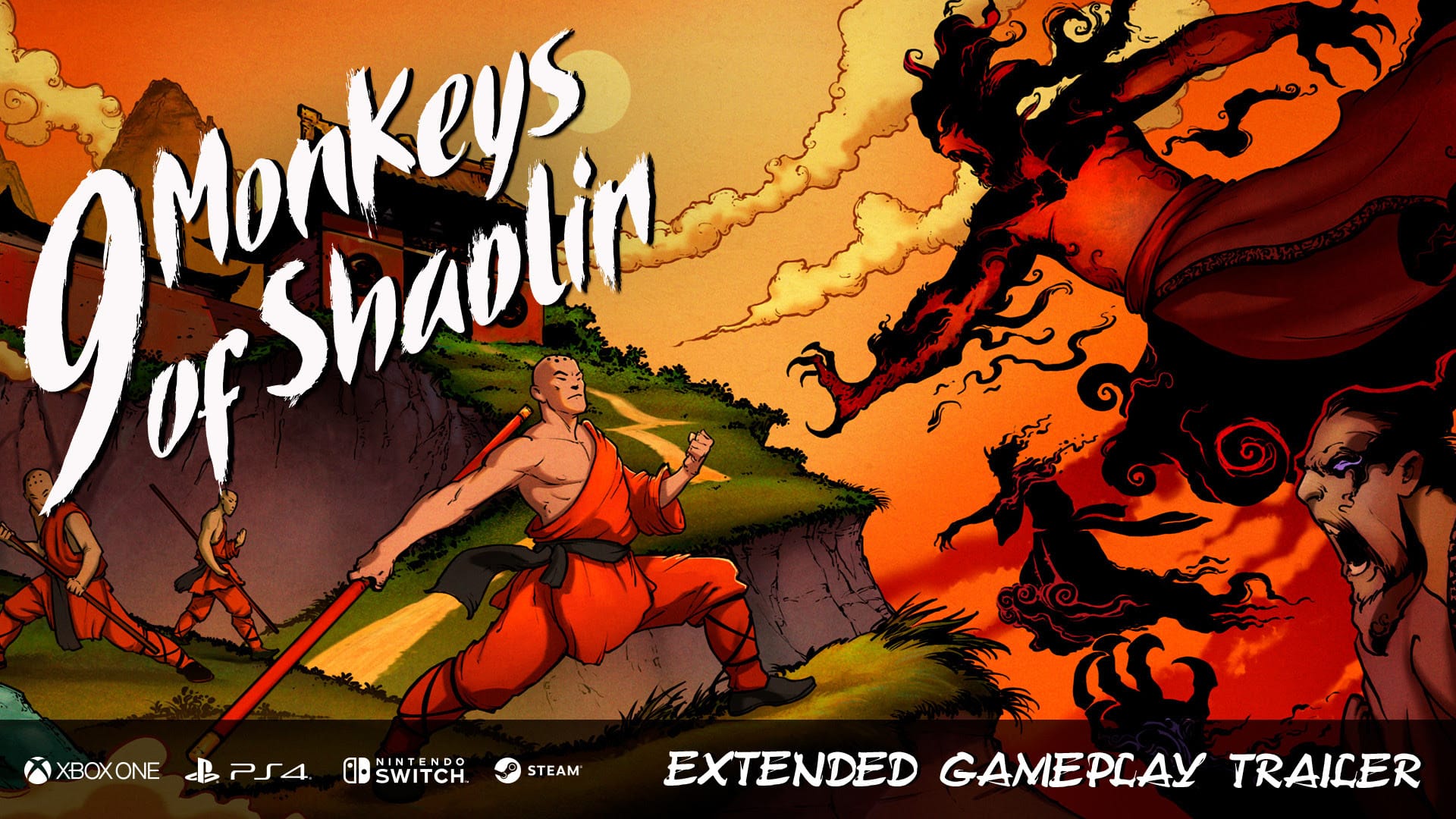 9 monkeys of shaolin