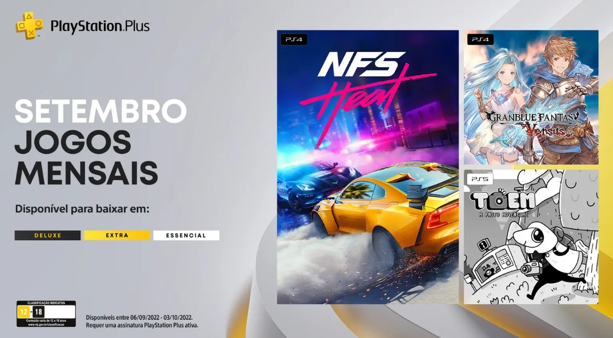 PS Plus de setembro de 2022