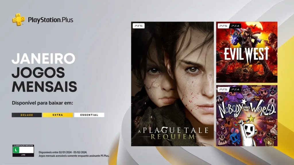 playstation plus janeiro de 2024