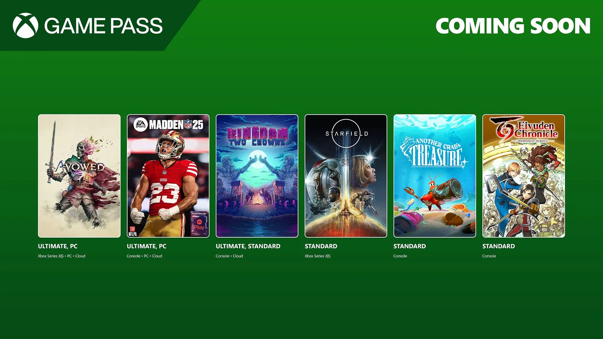 Xbox Game Pass fevereiro de 2025
