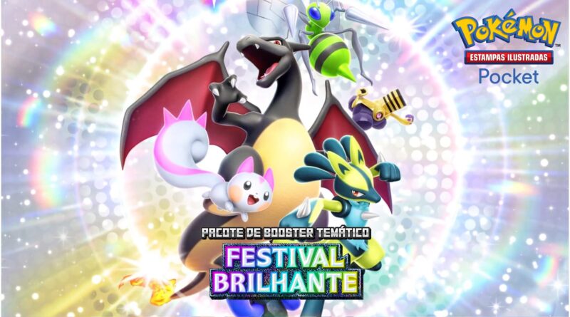 Pokemon Estampas Ilustradas Pocket Festival Brilhante