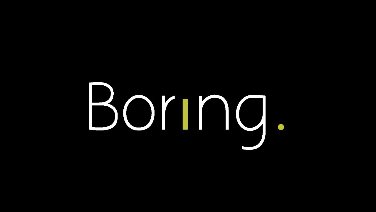 Borıng.