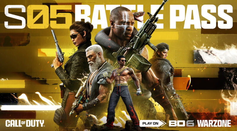 call of duty black ops 6 warzone passe de batalha blackcell temporada 5 capa