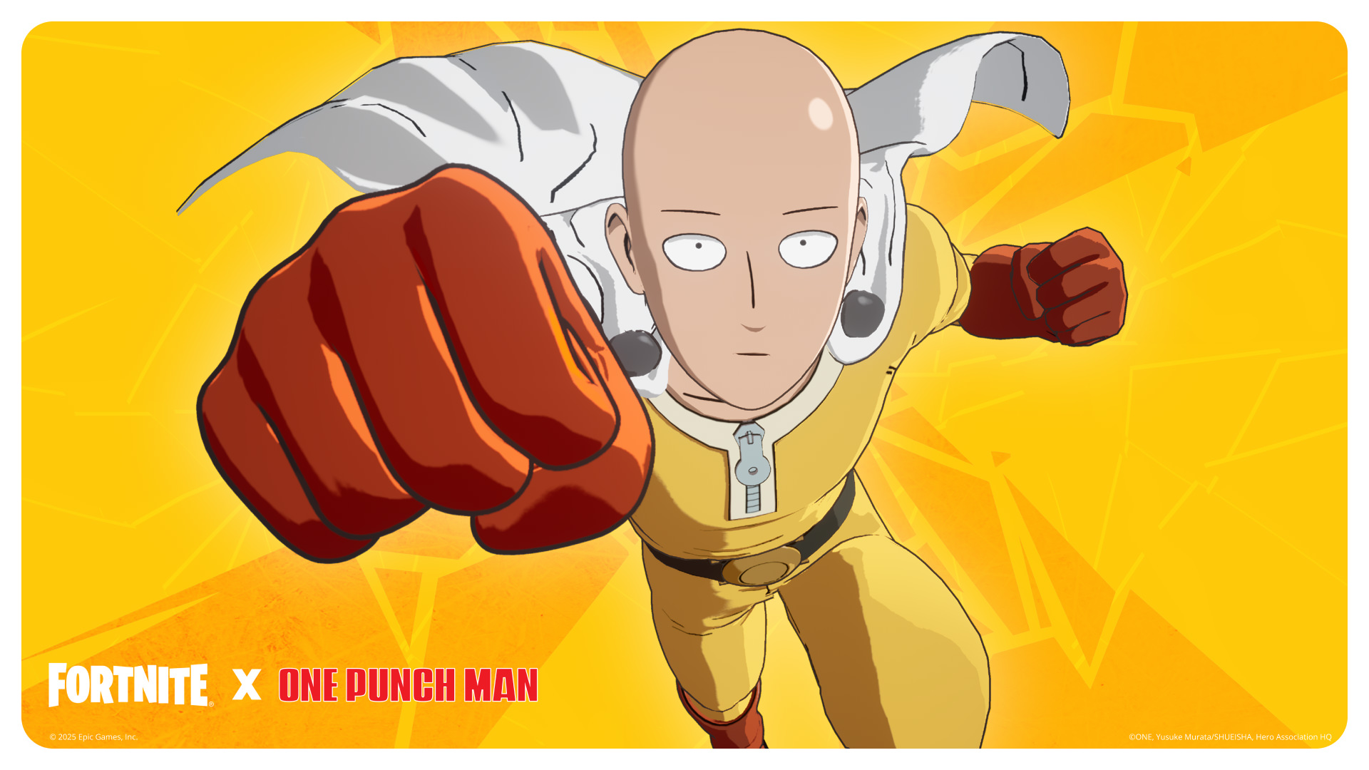 One-Punch Man x Fortnite x Rocket League x Fall Guys