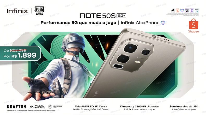 infinix note 50s pubg mobile