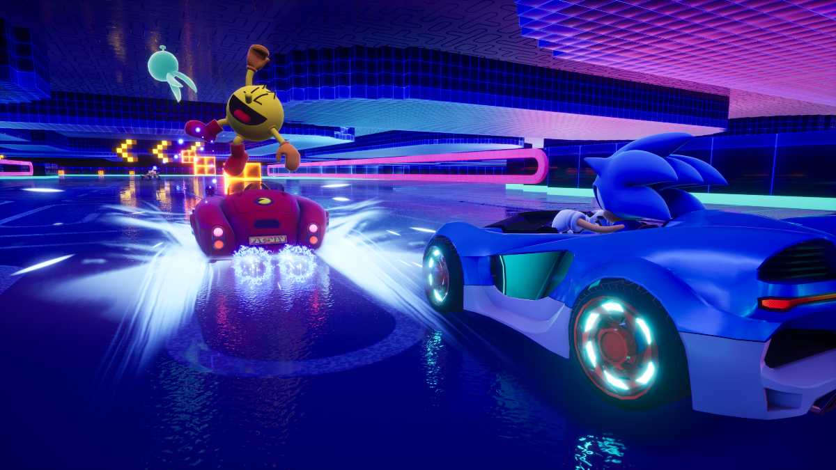 PAC-MAN de Sonic Racing: CrossWorlds