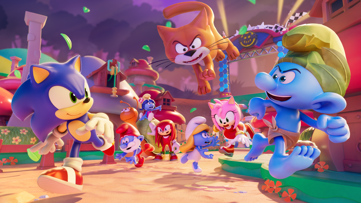 Sonic Rumble Party smurfs
